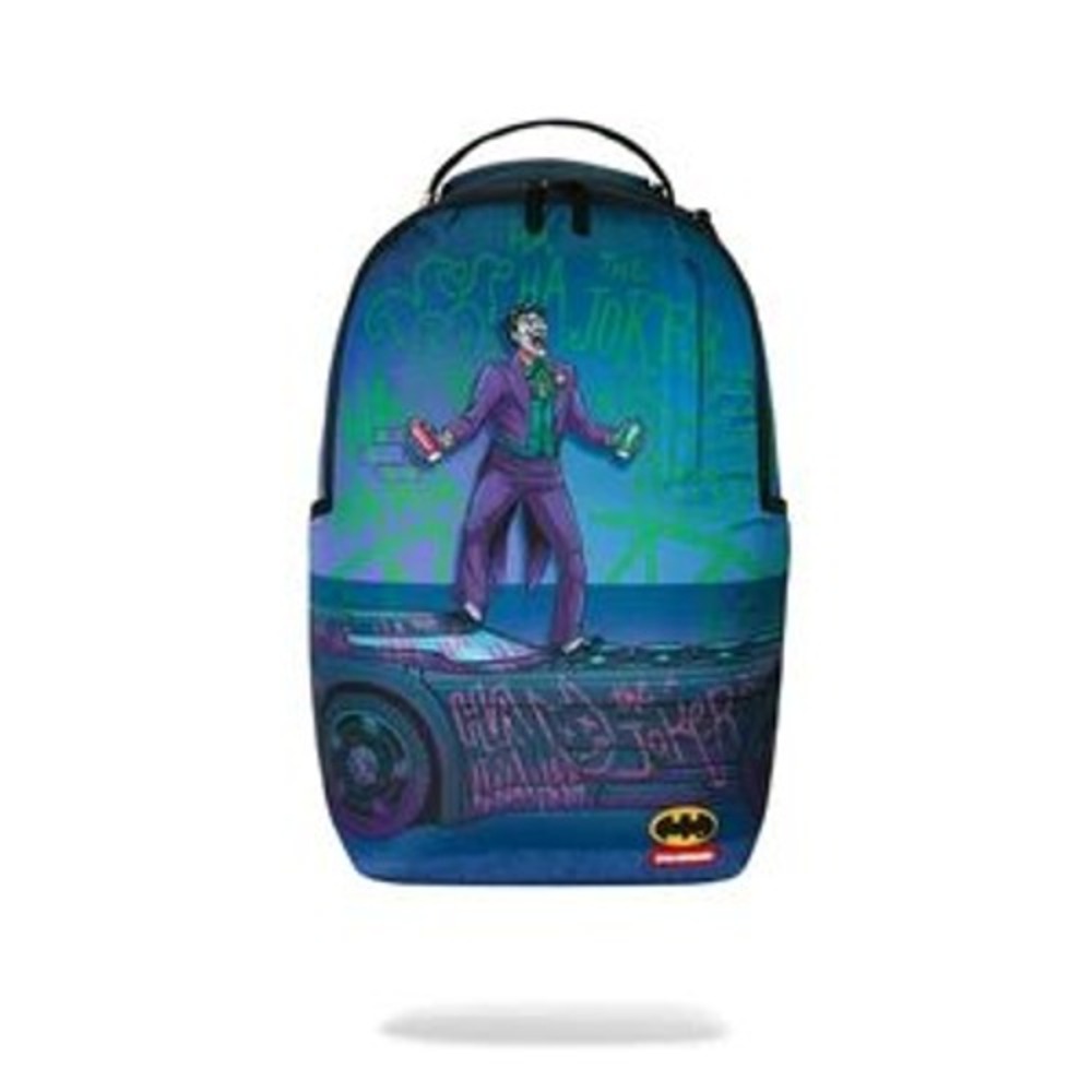 Sprayground DC Joker NO Rules Backpack Unisex OS Blue Shoulder Strap Bag